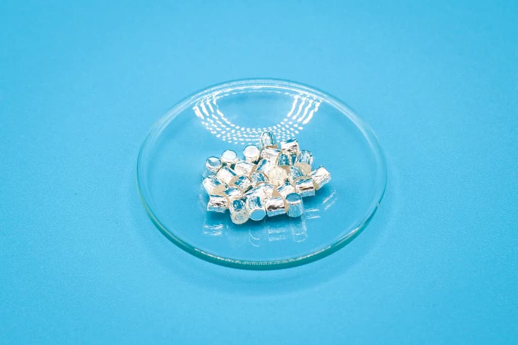 Silberkapseln für Feststoffe 3,3 x 4 mm