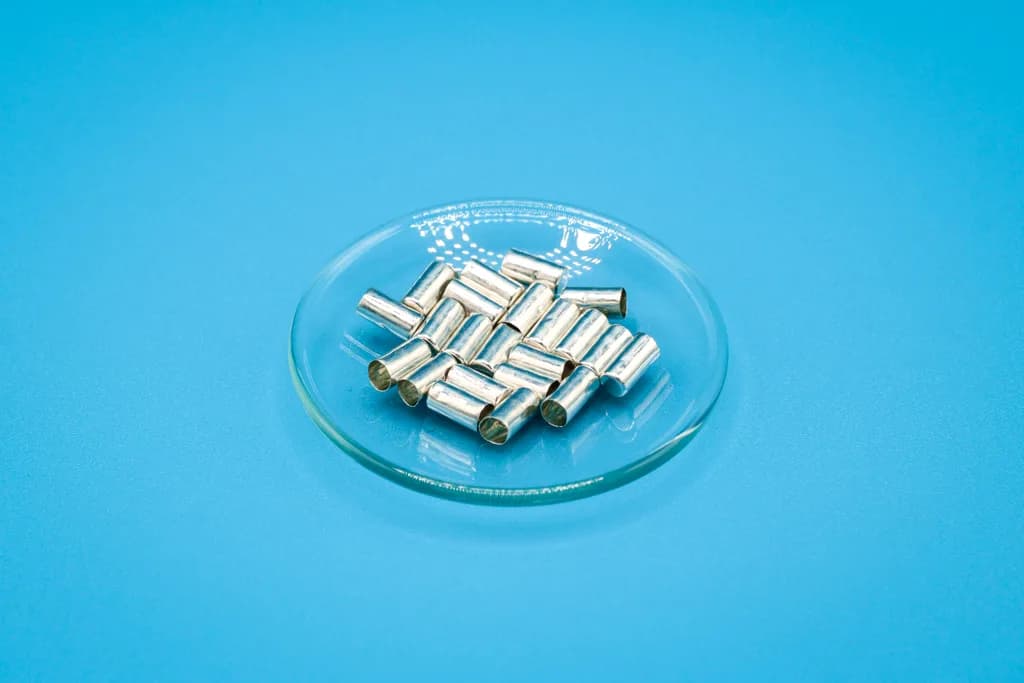 Zinnkapseln für Flüssigkeiten 3,5 x 9 mm, V = 0,07 ml