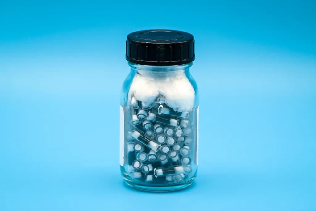 Säulen mit Aktivkohle gefüllt 18 x 6 mm, für Analytik Jena