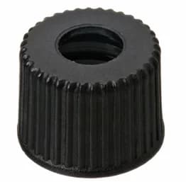 8 mm PP-Schraubkappe, schwarz 5,5 mm Loch