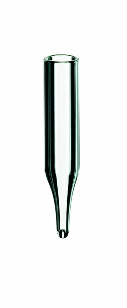 0,3 ml Mikroeinsatz 31 x 6 mm, Klarglas, 12 mm Spitze