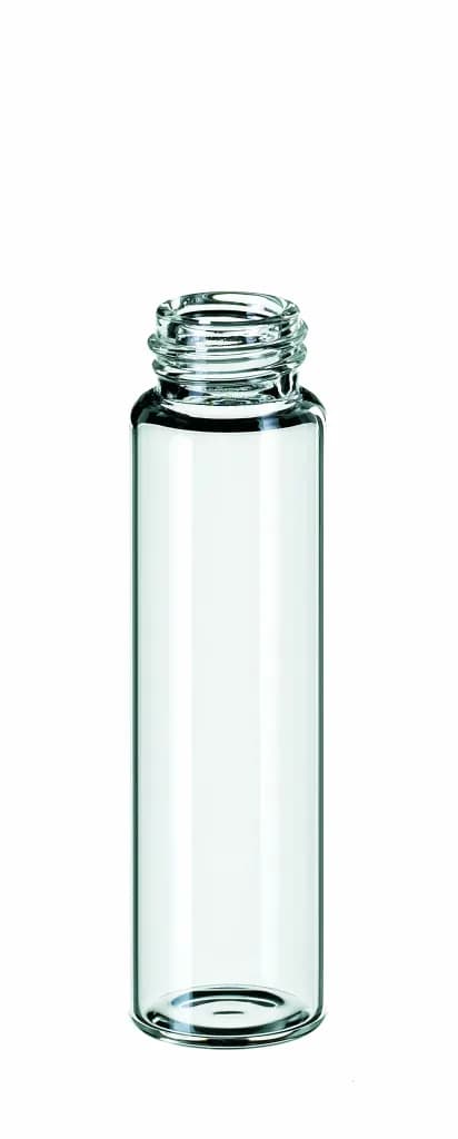 12 ml Gewindeflasche ND15 für die Probenaufbewahrung, 15-425, 66 x 18,5 mm, Klarglas