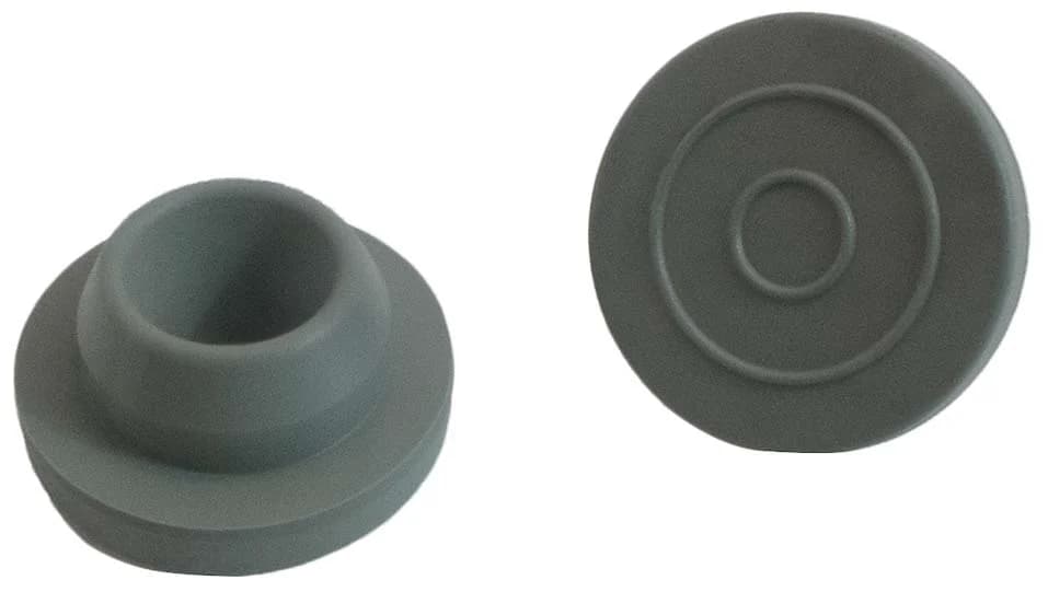 20mm Injektionsstopfen, grau, Chlorbutyl