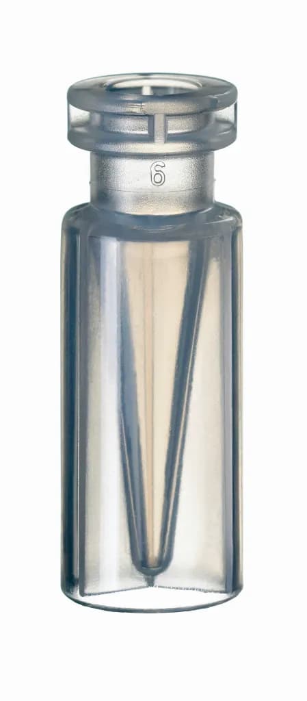 0,3 ml PP-Schnappring-Mikroflasche transparent, 32 x 11,6 mm