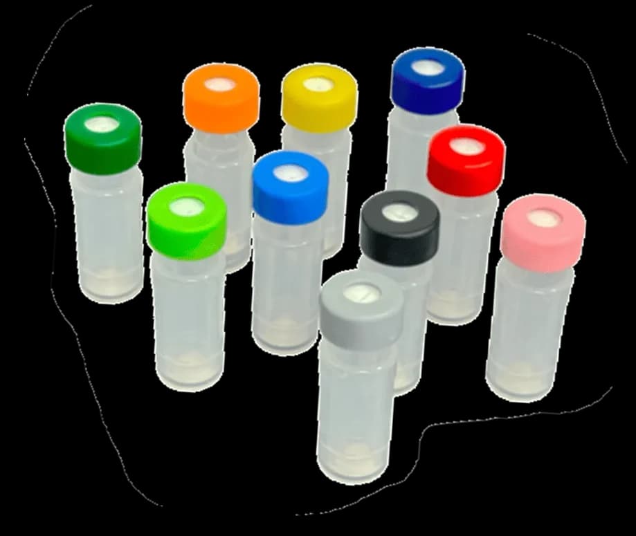 Filter Vial, orange, PVDF, 0,45 µm, mit geschlitzem Septum