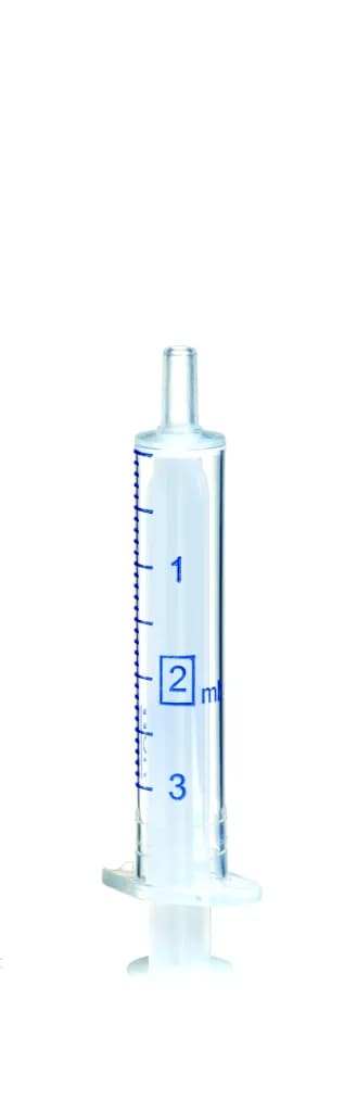 HPLC zertifizierte Einwegspritze aus PP, 2 ml, unsteril, Luer-Slip
