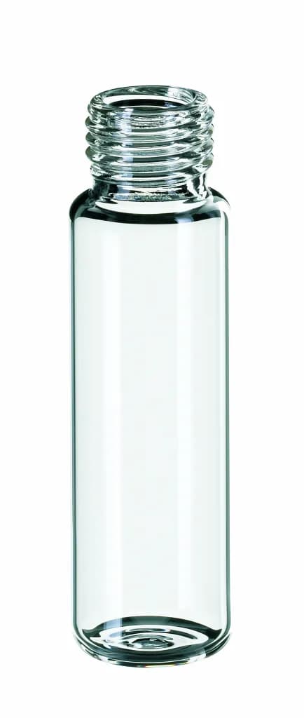 20 ml Feingewindeflasche ND18, 75,5 x 22,5 mm Klarglas, gerundeter Boden, 1. Hydrolytische Klasse